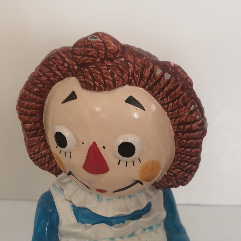 Vintage Chalkware Raggedy Ann and Andy Bookends - Picture 6 of 16